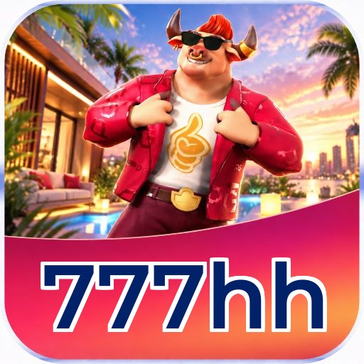 Interface da plataforma 777hh mostrando slots populares e bônus de boas-vindas